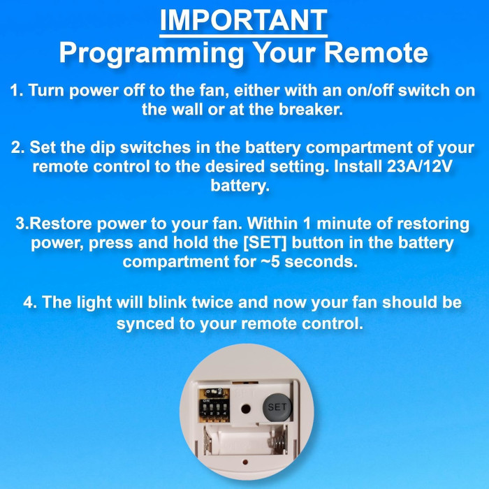 5VMR72OZD Fan Remote
