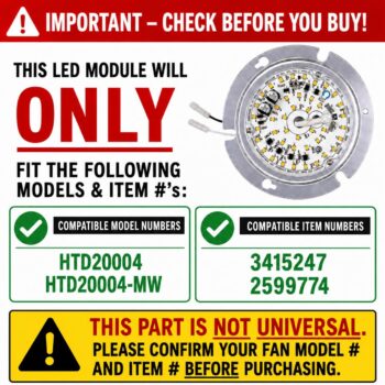 HTD20004 Fan LED Light Kit